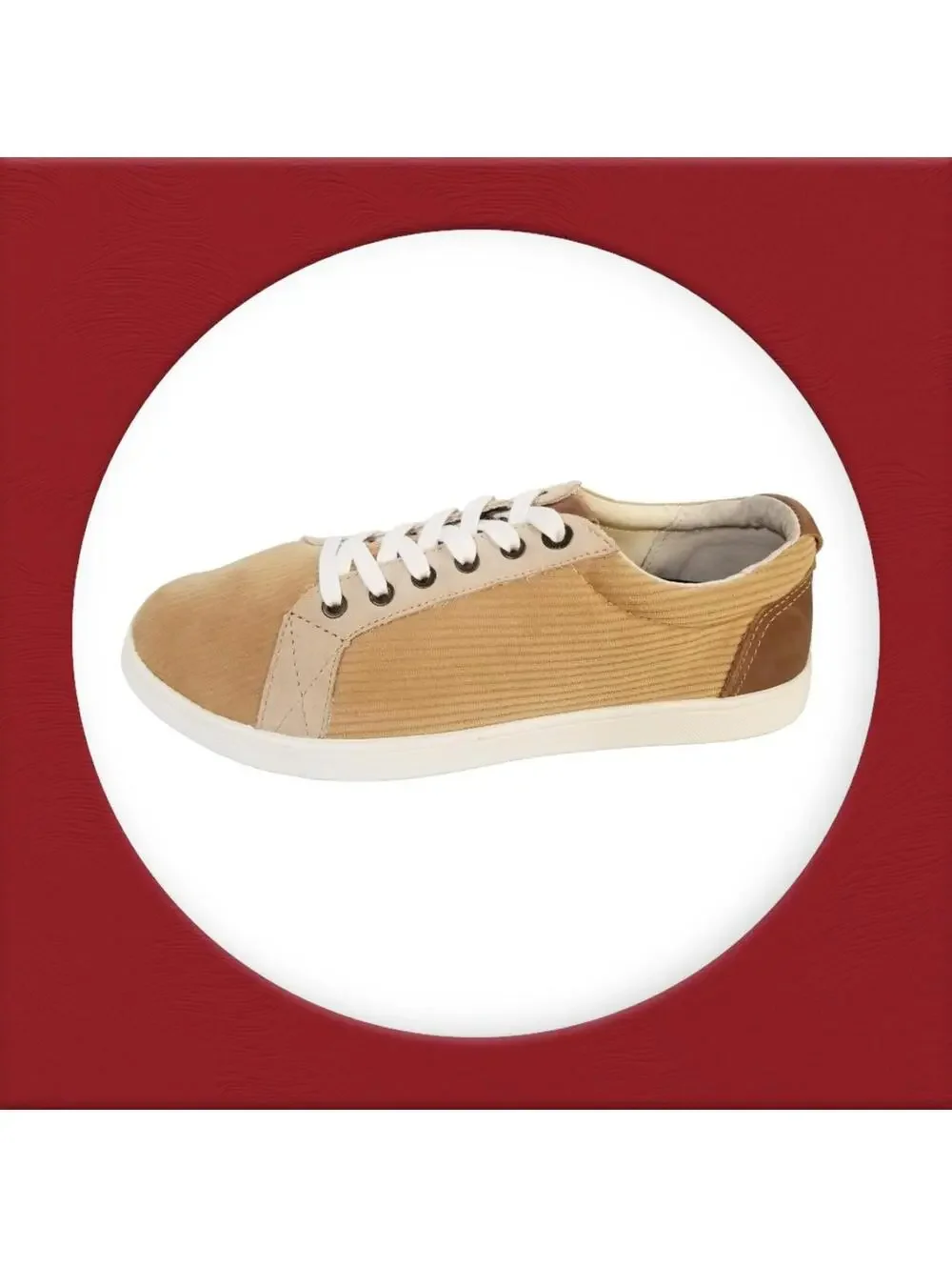 REVITALIGN Women's Shoe Size 8B  Avalon Corduroy Light Brown Sneakers NWT